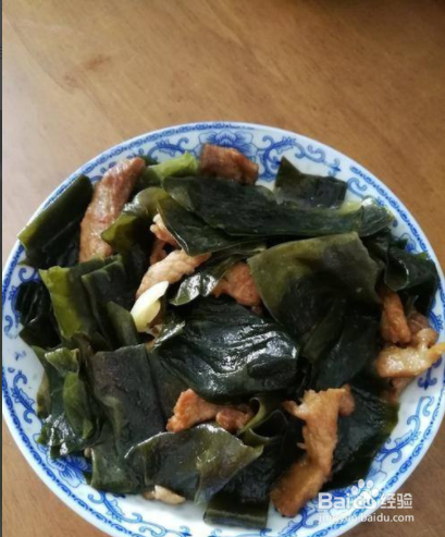 海带炒肉的做法