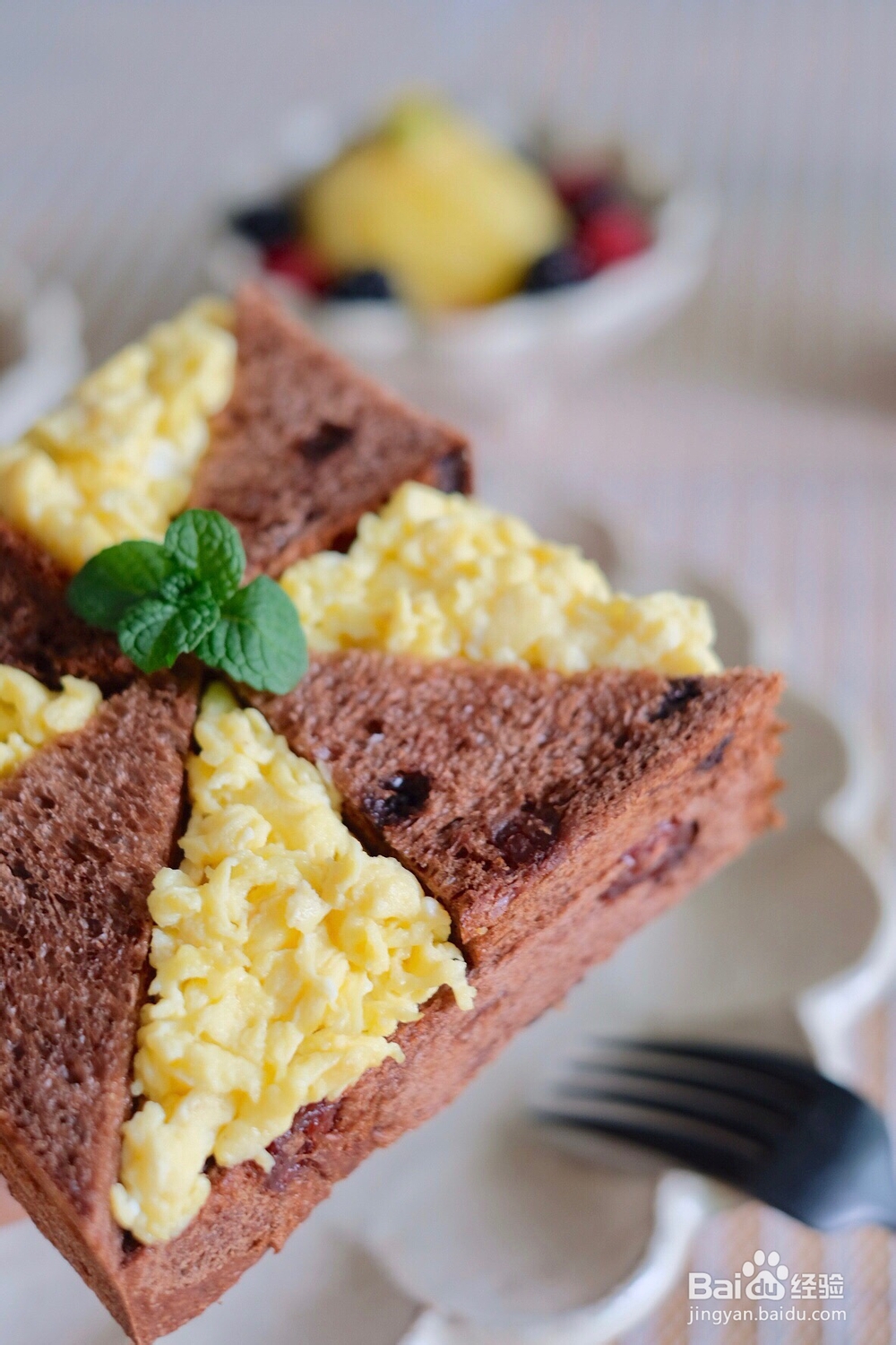 味道绝美的鸡蛋吐司三明治