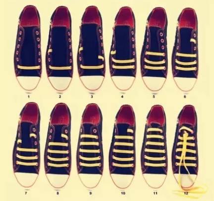 鞋带的几种技法图片