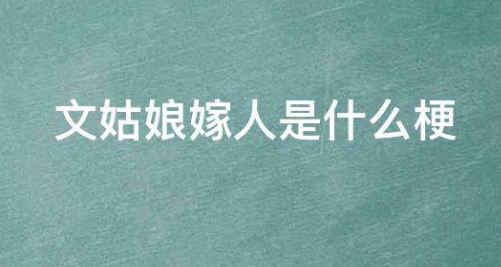文姑娘嫁人是什么梗