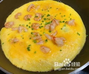 教你做超容易虾仁煎蛋