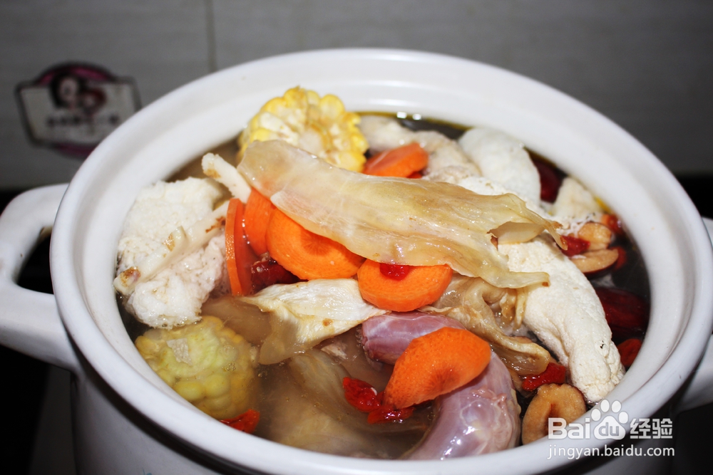 妈妈教我做的竹荪花胶珍珠鸡汤