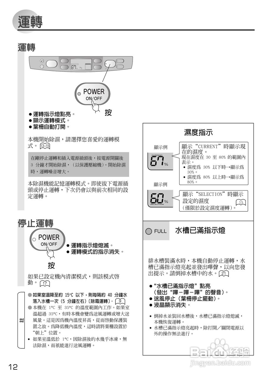 三菱MJ-E22WX-H除湿机说明书:[2]