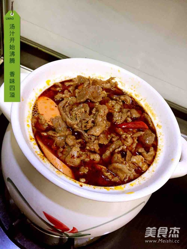 牛肉粉丝砂锅煲