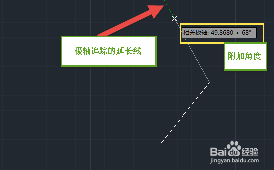 CAD在斜边上画与斜线成一定角度的直线