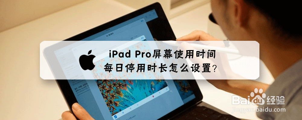 iPad Pro屏幕使用时间每日停用时长怎么设置