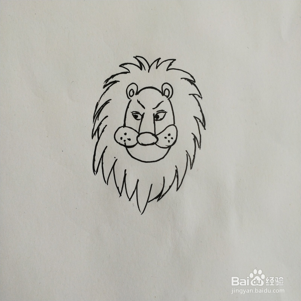 怎么画狮子的简笔画？