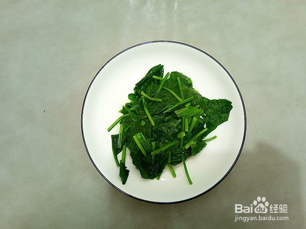菠菜烘蛋的步骤