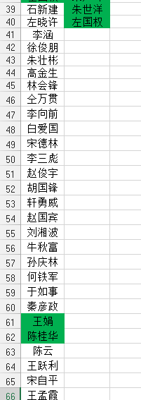 如何快速的定位原有数据列中没有的数据