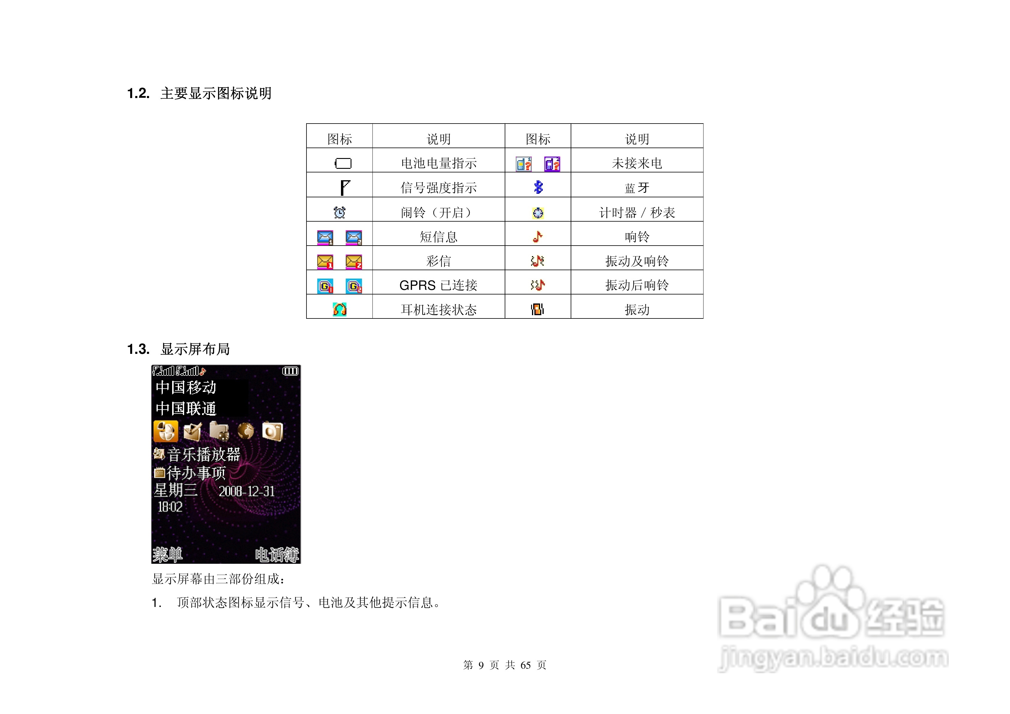 港利通手机KPT S8900型使用说明书:[1]