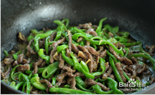 制作青椒牛肉丝