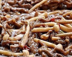蚝汁海鲜菇炒牛柳的制作方法