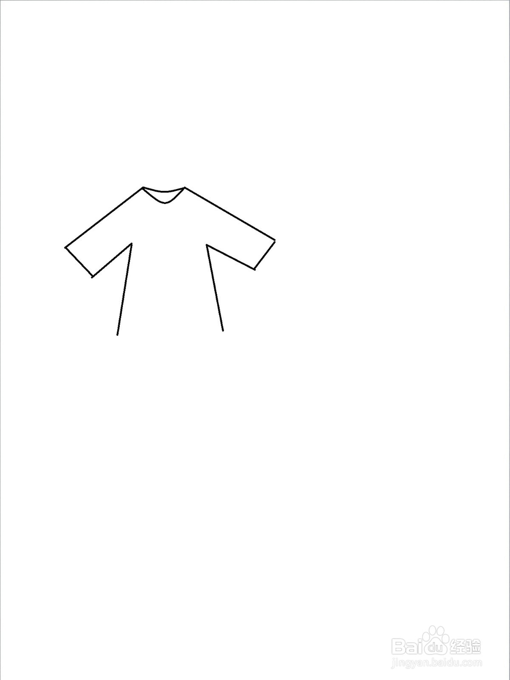 幼儿画衣裤的简单步骤