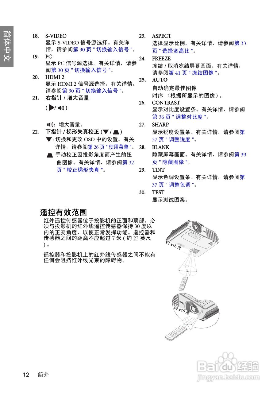 明基BenQ TH700投影机使用说明书:[2]