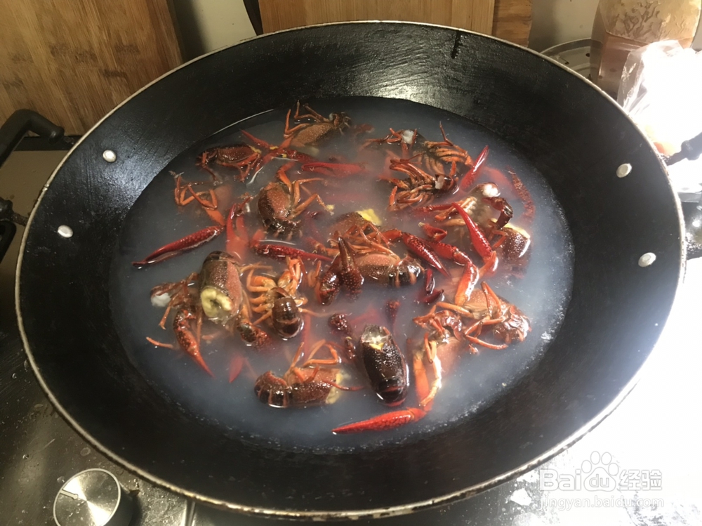 新手做的麻辣小龙虾