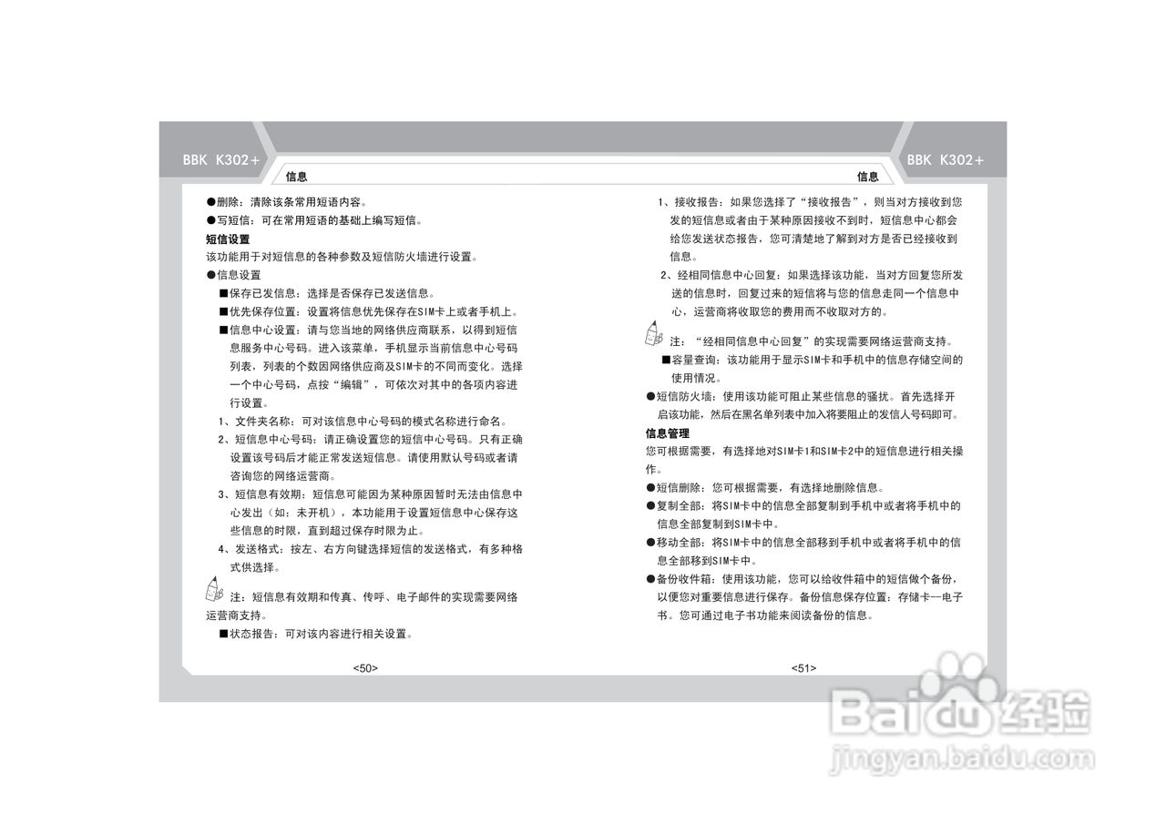 步步高K302+手机使用说明书:[4]