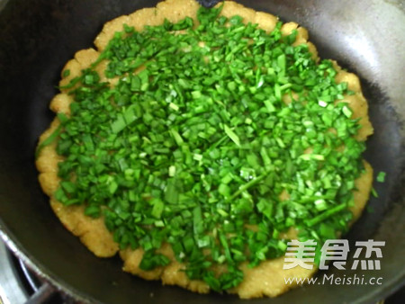 韭菜豆面玉米饼