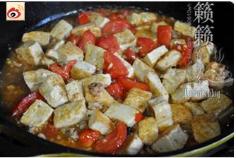 番茄肉末烧豆腐