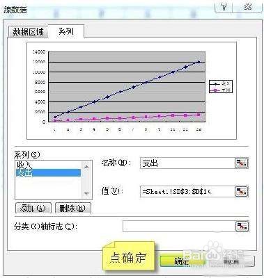 Excel 如何把半对数与分类坐标同时引入图表