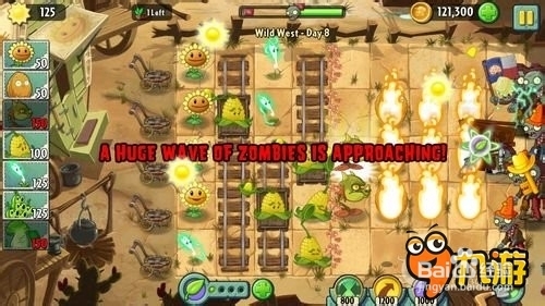 【图文】安卓ios《植物大战僵尸2》狂野西部第八