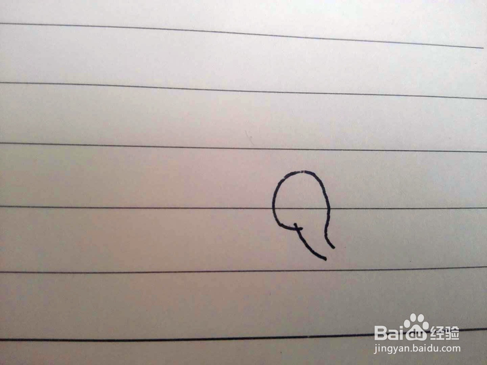 一只爬行的小乌龟简笔画