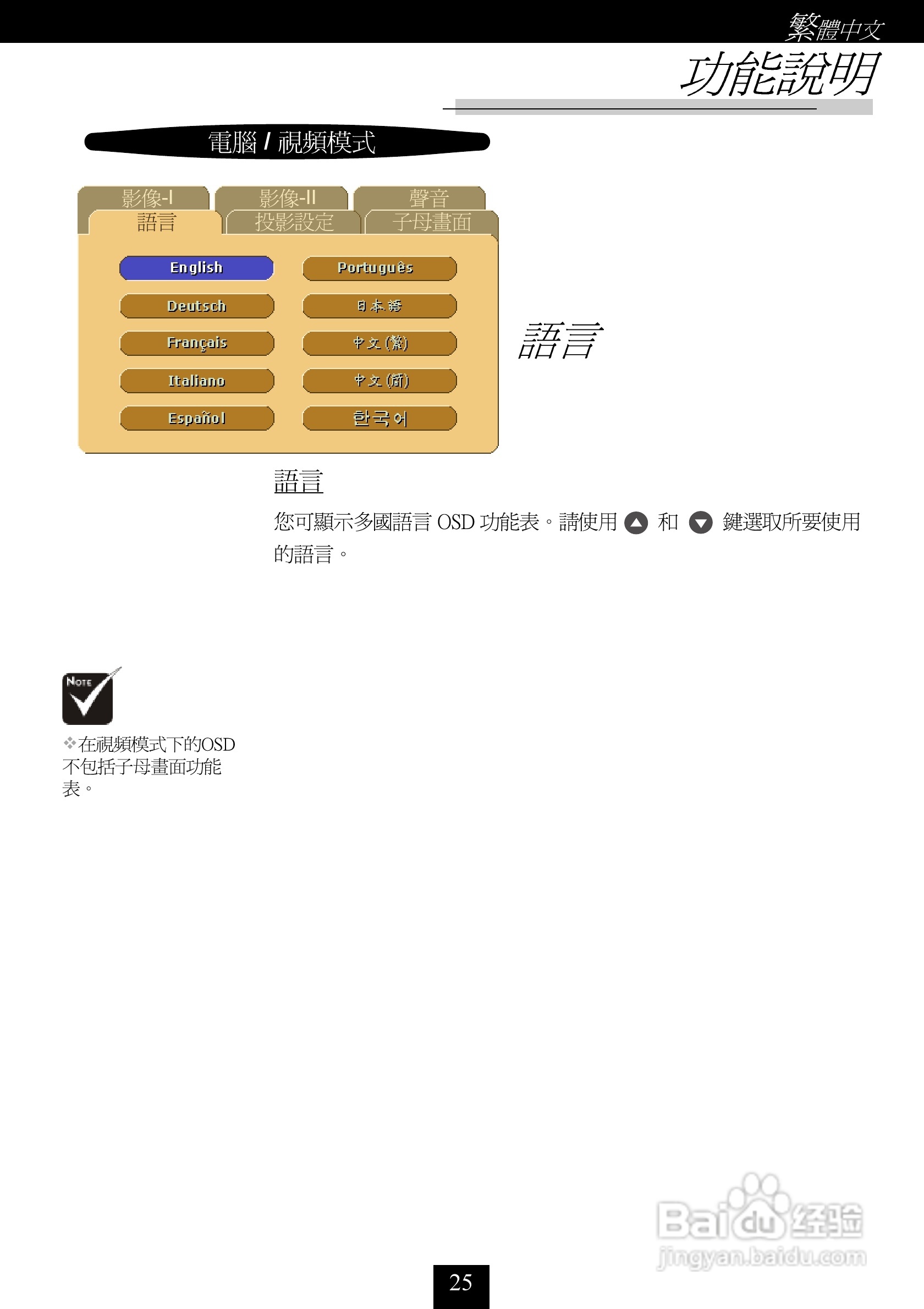 奥图码 EP757投影机说明书:[3]