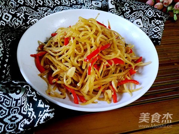 红椒萝卜丝的做法