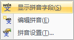EXCEL编辑拼音后怎么显示出来