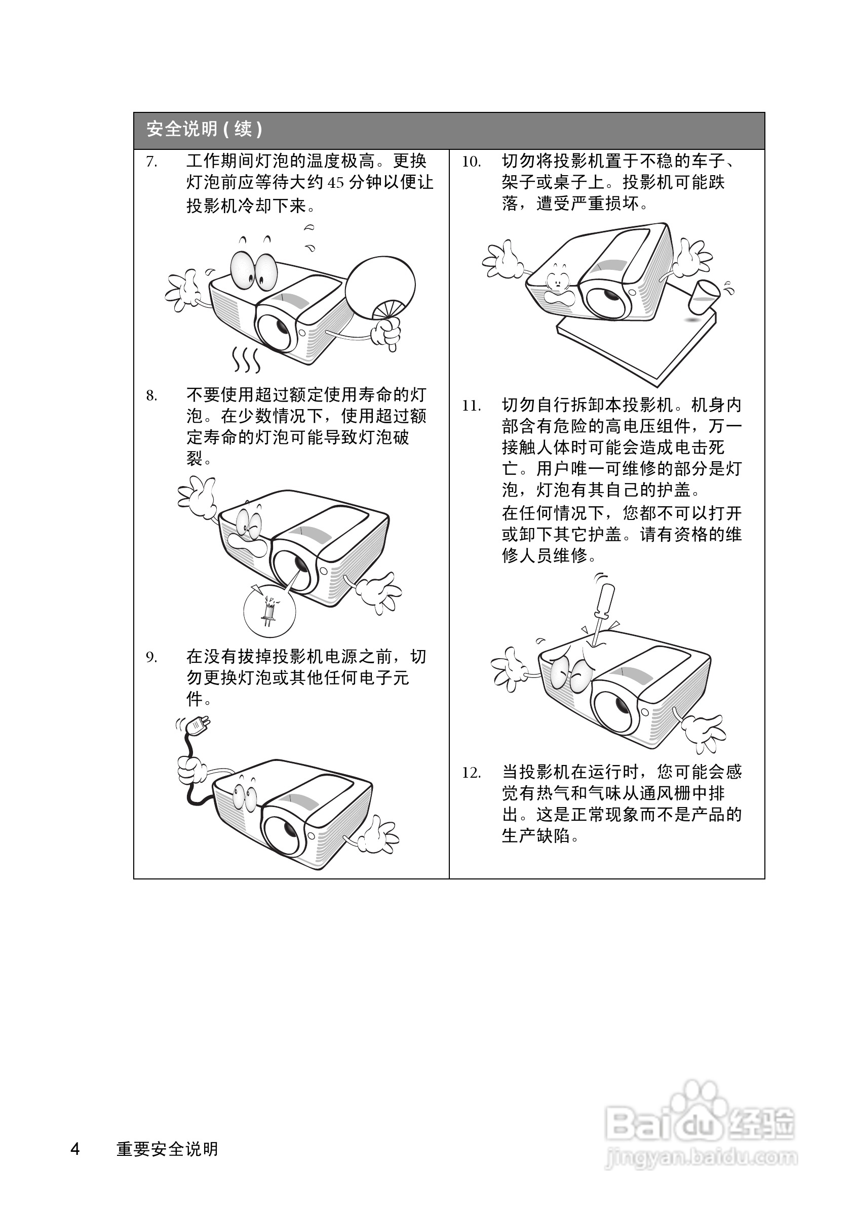 明基MP512ST投影仪使用说明书:[1]