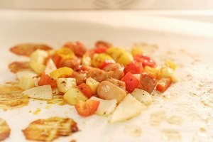 如何做烤鲜蔬甜辣酱鸡肉卷