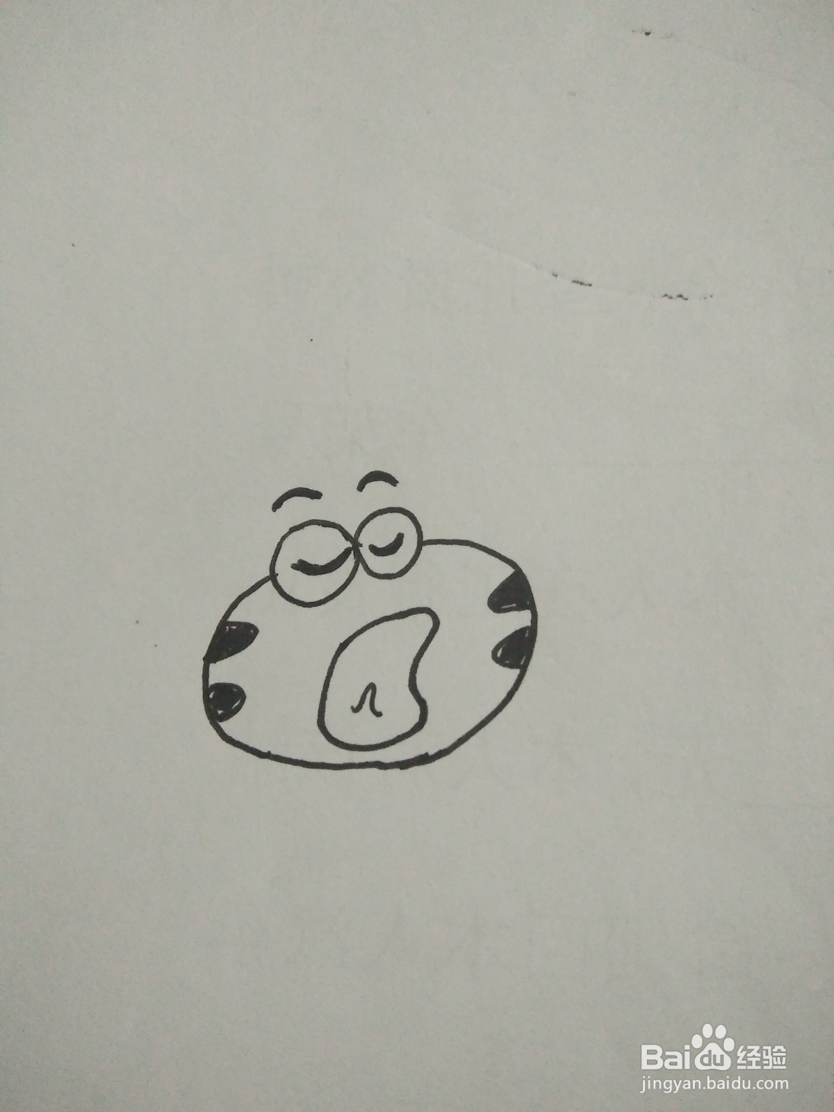 怎么画唱歌的青蛙的简笔画