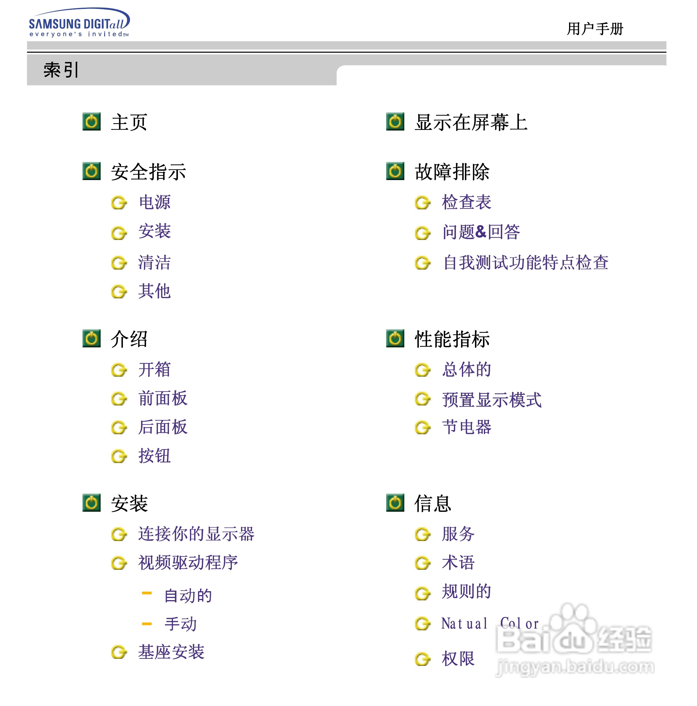 三星997DF显示器使用说明书:[1]