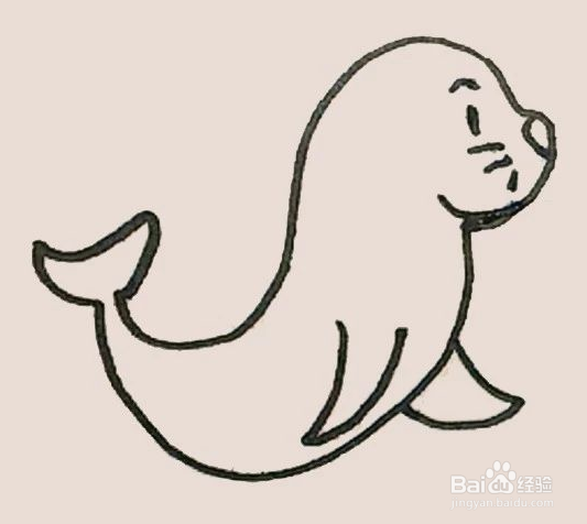 简笔画之海豹