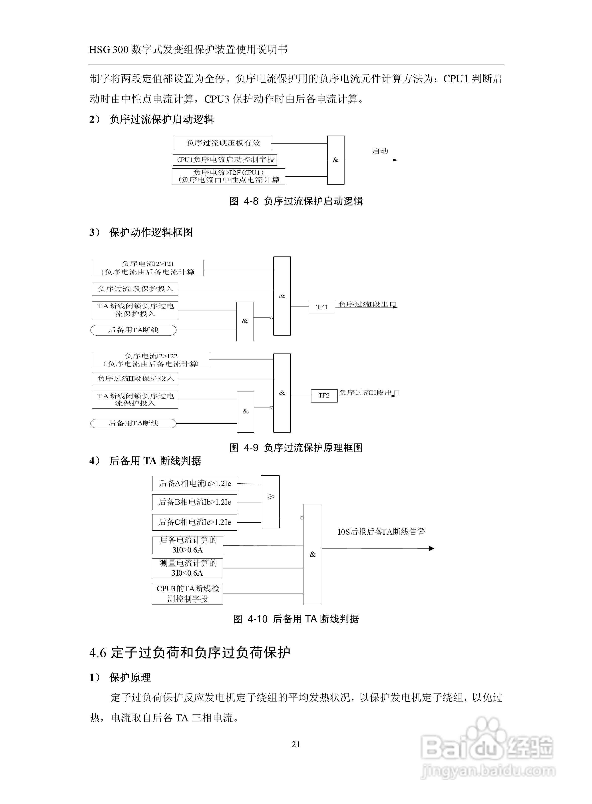 四方立德 HSG 300 数字式发变组保护装置使用说明书:[3]