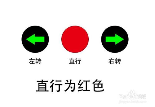 三个圆灯红绿灯走法图解