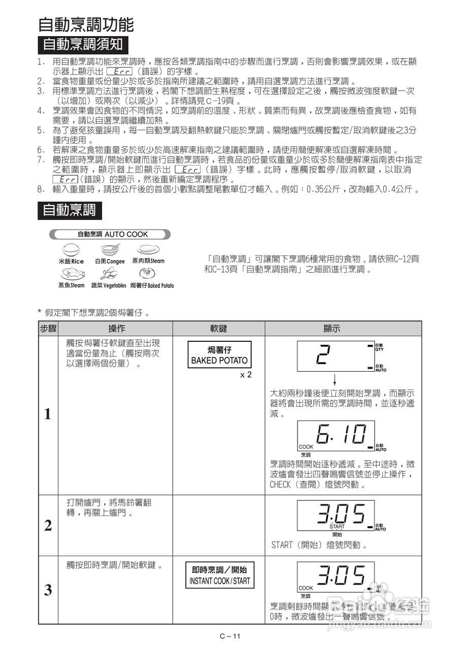 声宝R-342H型微波炉说明书:[1]