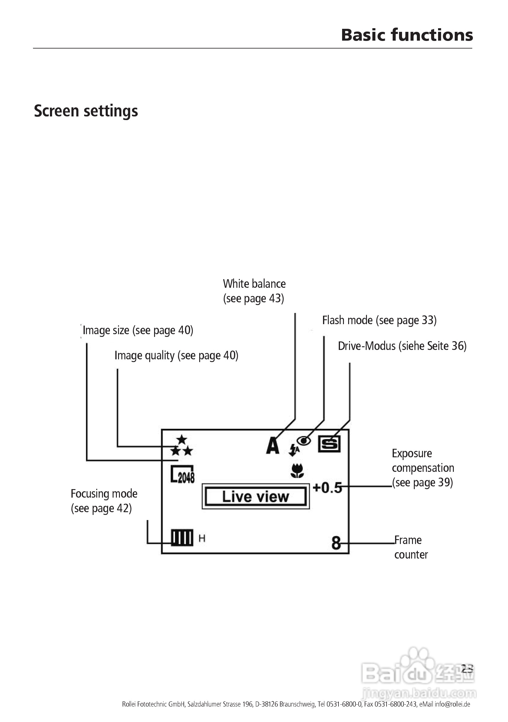 Rollei d41 com型数码相机说明书:[3]