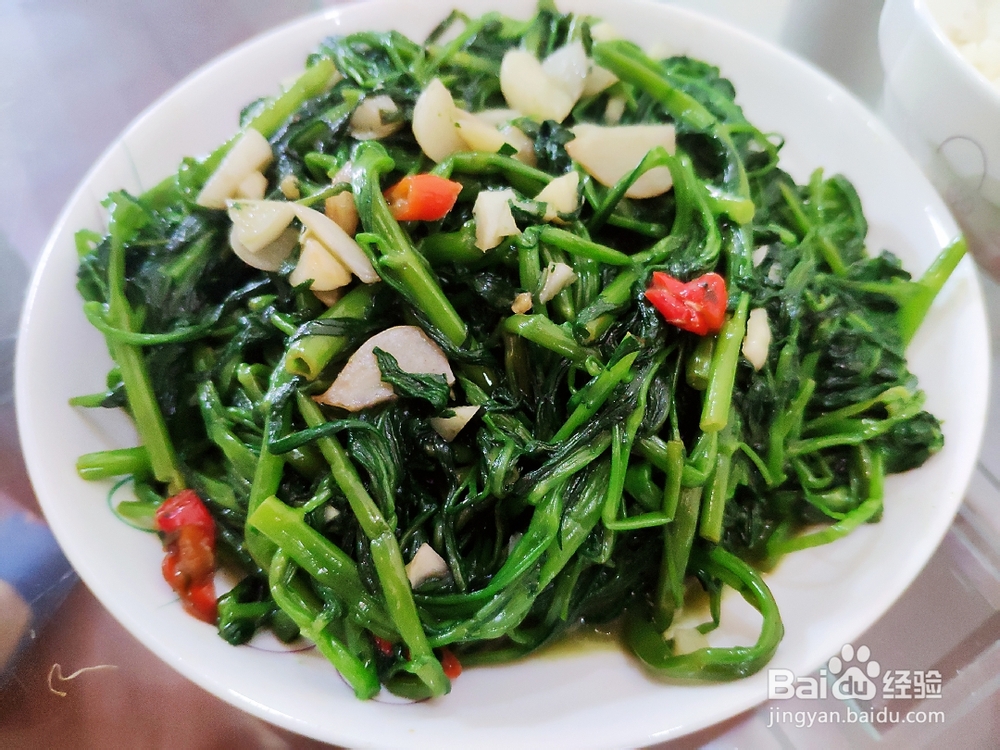 怎么吃都不腻的蒜蓉空心菜