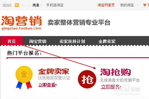 淘抢购怎么报名