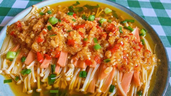 蒜蓉火腿金针菇