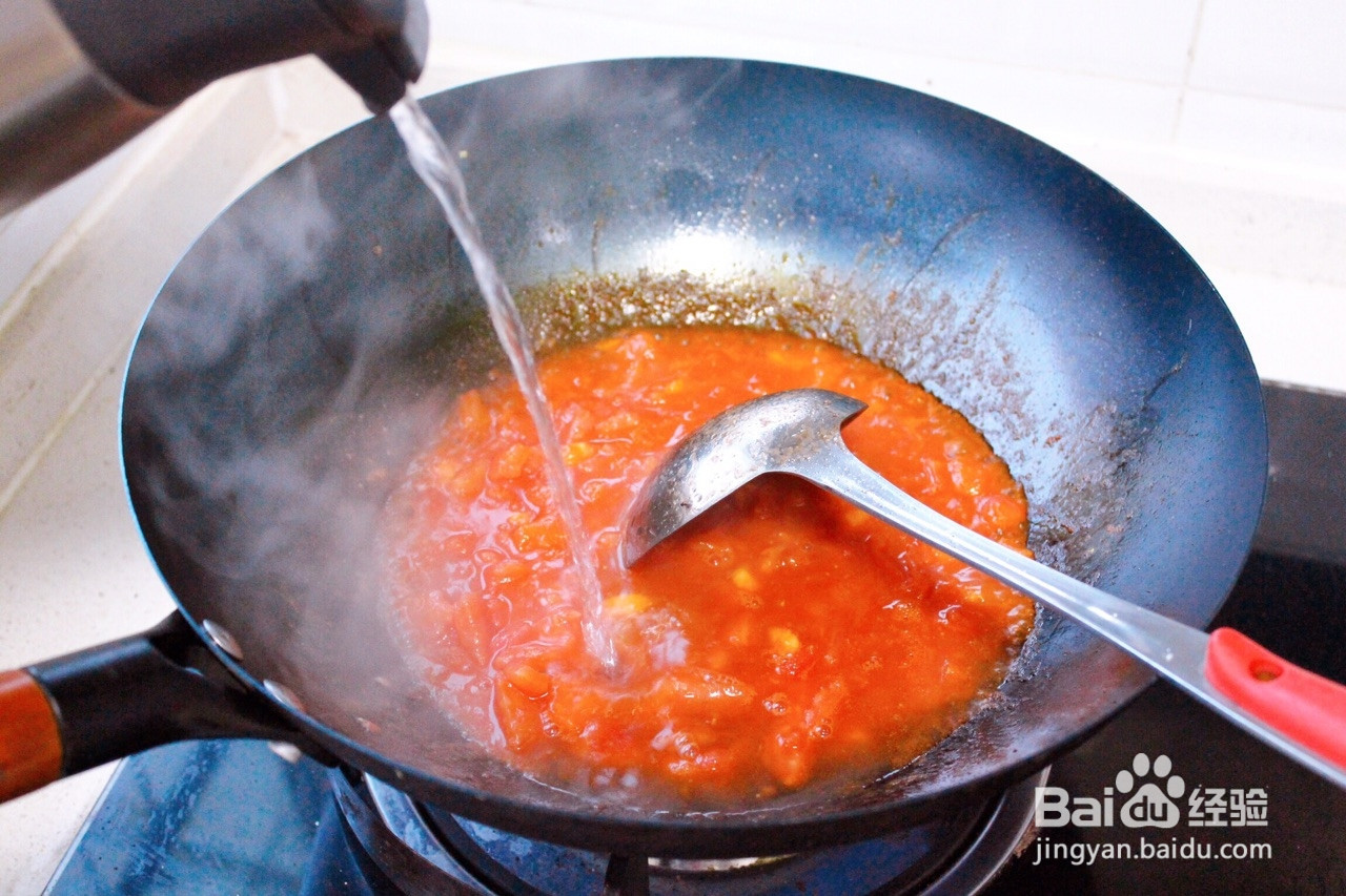 鲜嫩多汁西红柿玉米疙瘩汤的做法