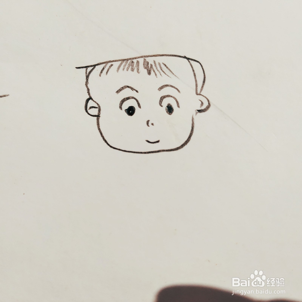 怎么来画一位戴帽子的卡通漂亮女孩简笔画