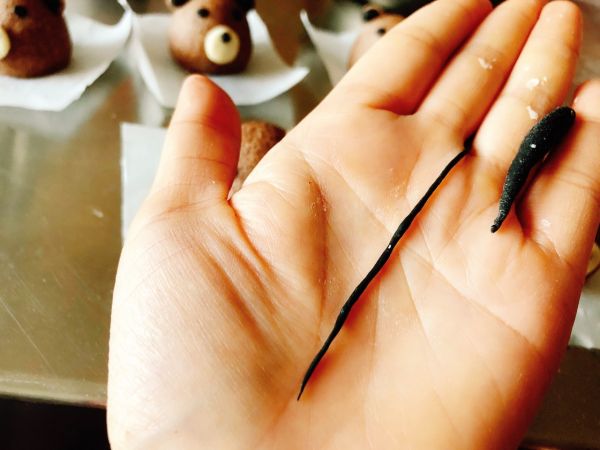 黑全麦布朗熊馒头