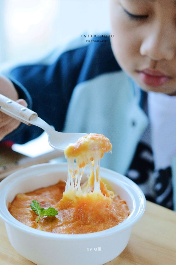 软糯香甜超拉丝的芝士焗红薯