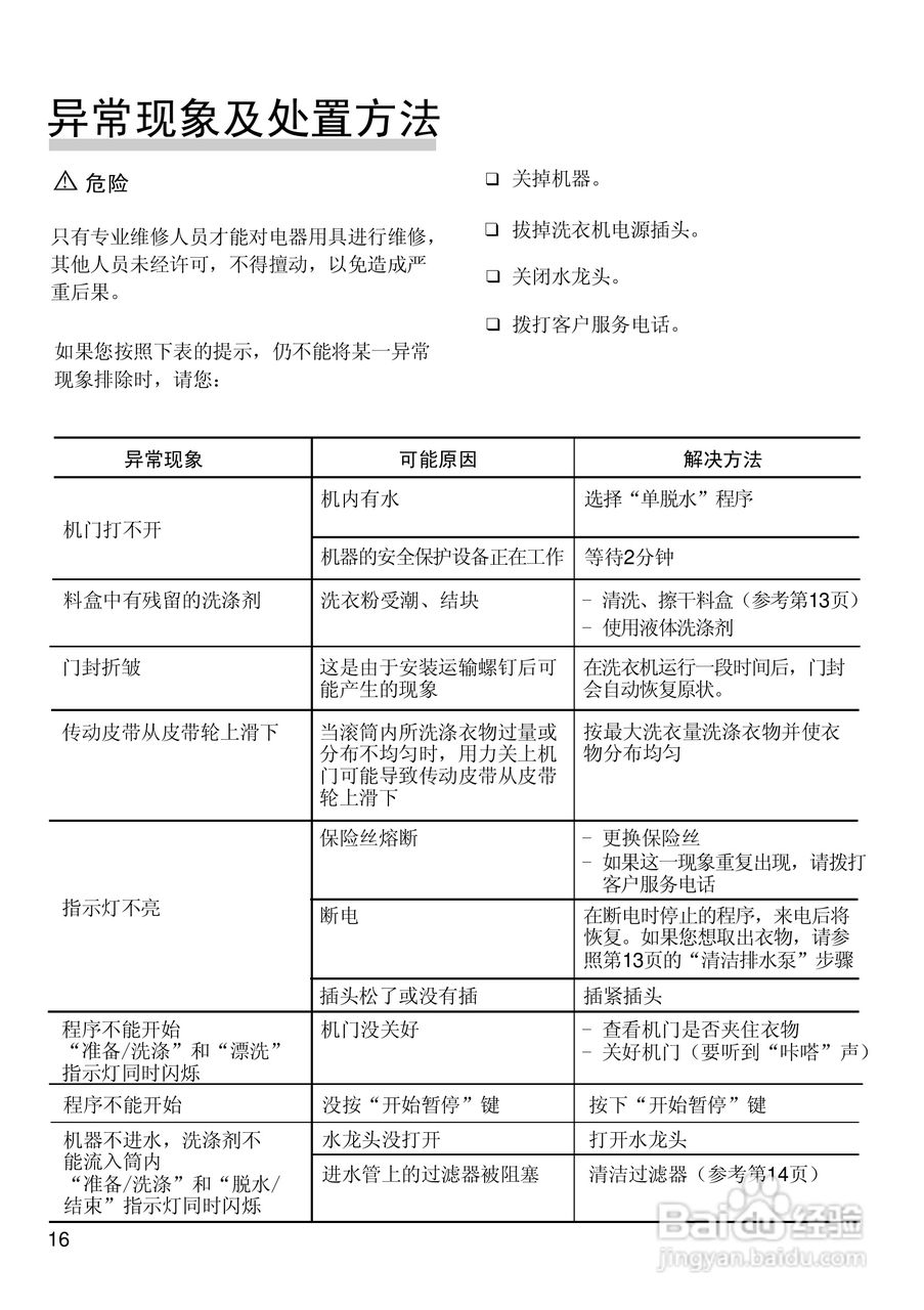 西门子XQG45-170全自动滚筒式洗衣机使用及安装说明书:[2]
