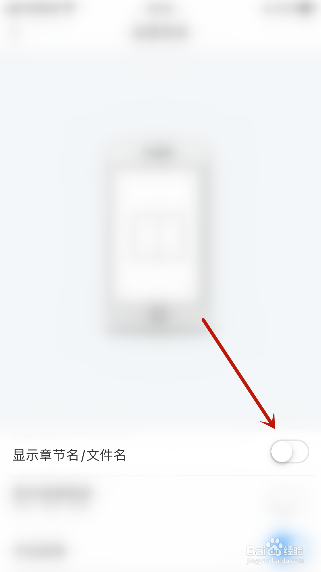 飞读小说如何停用显示章节名/文件名