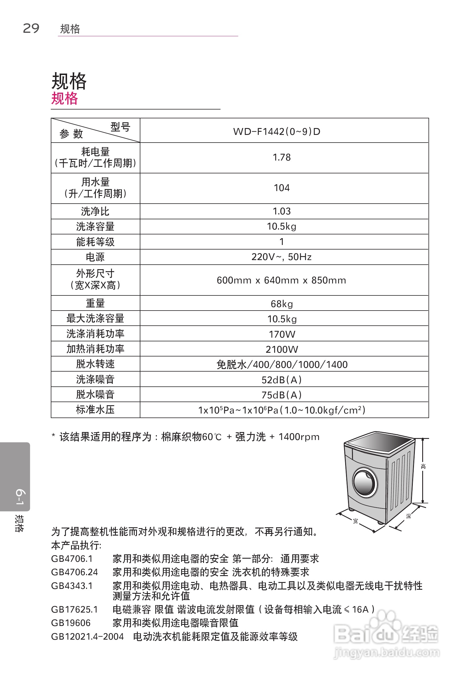 LG WD-F14427D洗衣机使用说明书:[3]