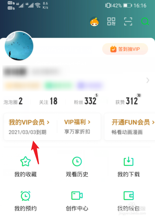 爱奇艺怎么查看会员开通记录