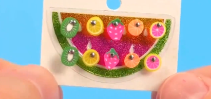 怎样给芭比制作漂亮的水果耳钉
