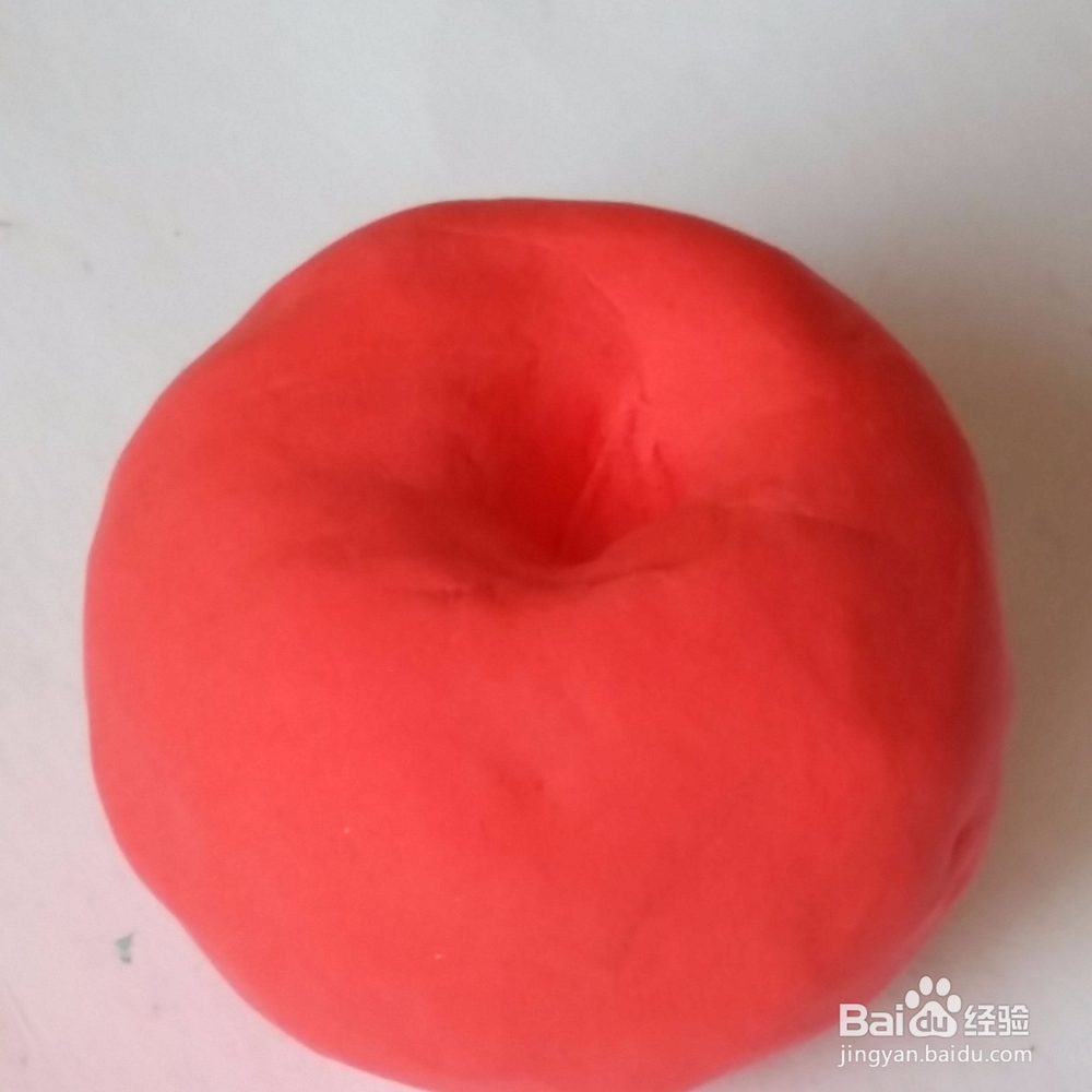 红苹果幼儿彩泥制作